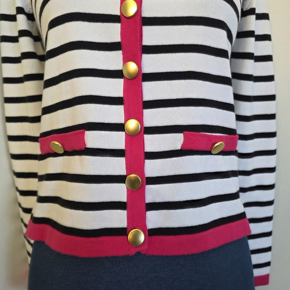 Sunny Leigh Thin Cardigan Button Down Sweater - Picture 6 of 10